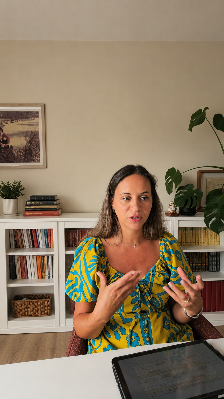 Andreia Moreira a gravar conte&uacute;dos para o MAT Club